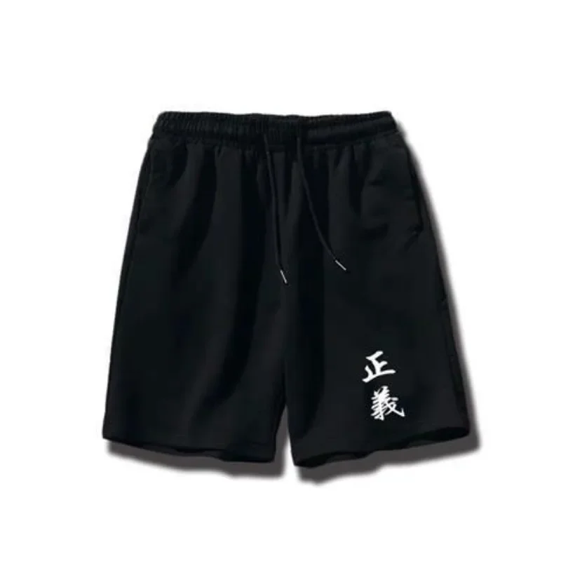 새로운 원피스 크리 에이 티브 애니메이션 루피 반바지 여름 얇은 대형 느슨한 농구 스포츠 크롭 바지 휴일 선물 도매