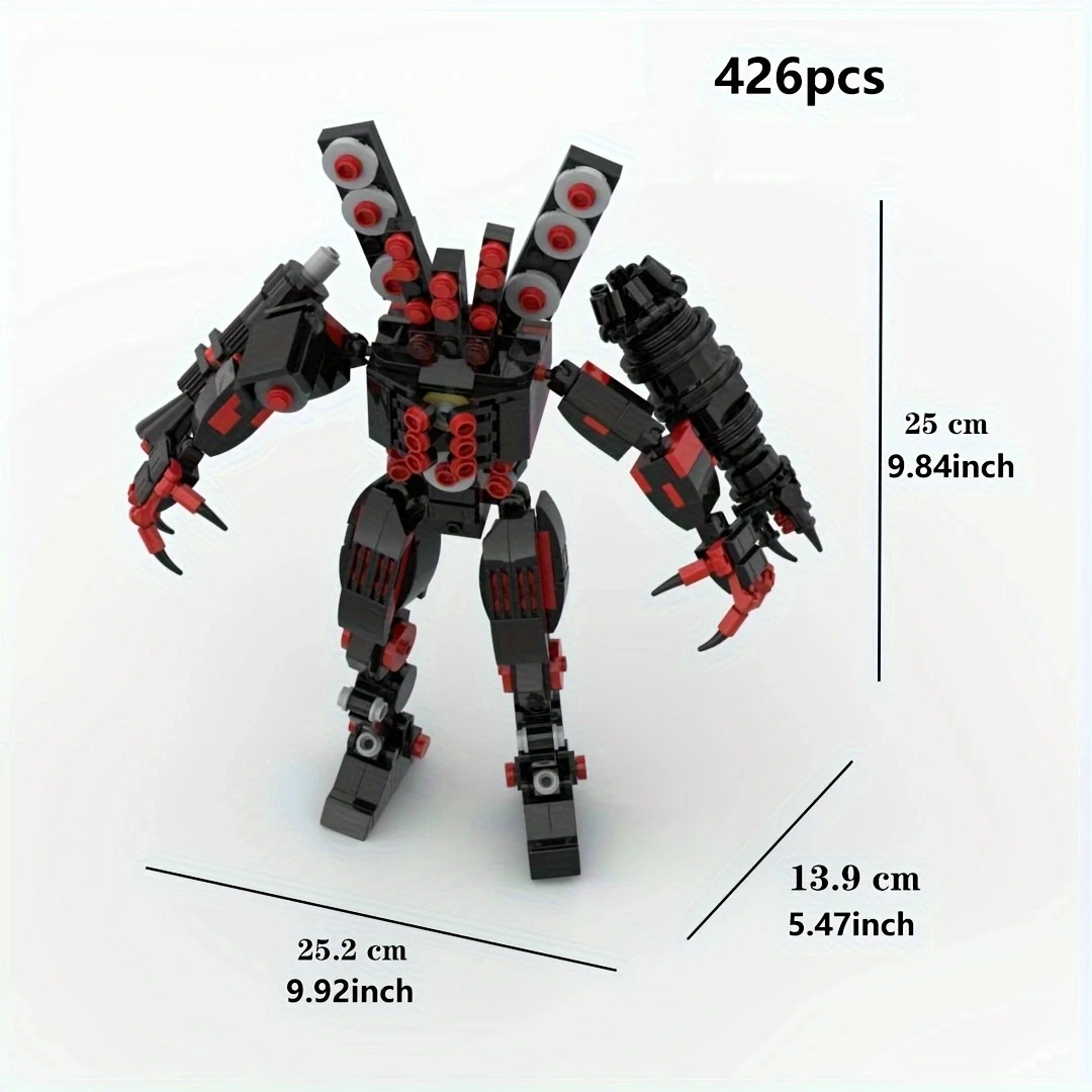 M‌OC Mutant Soundwave Mech 426PCS Building Blocks Robot Model DIY Transformable Toy Sci-Fi Gift for Adult Collectors