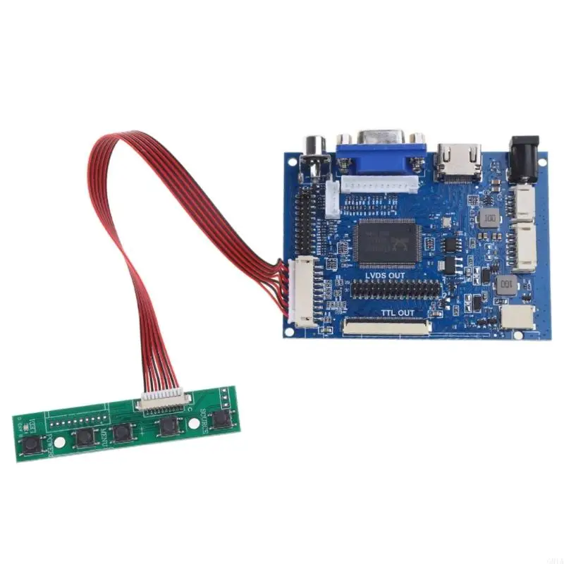 G8TA 7/8 Inch LCD Screen 50pin TTL LVDS Control Board Support AT070TN90 /92/94 Driver HDMI1.2 to Car Projection VGA 2AV