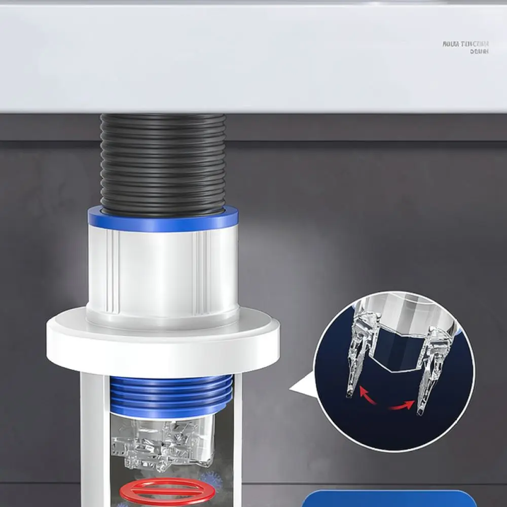 Kitchen Sink Drain Anti Odor Sealing Plug Bathroom Sewer Pipe Stopper Floor Drain Backflow Prevention Seal Cover