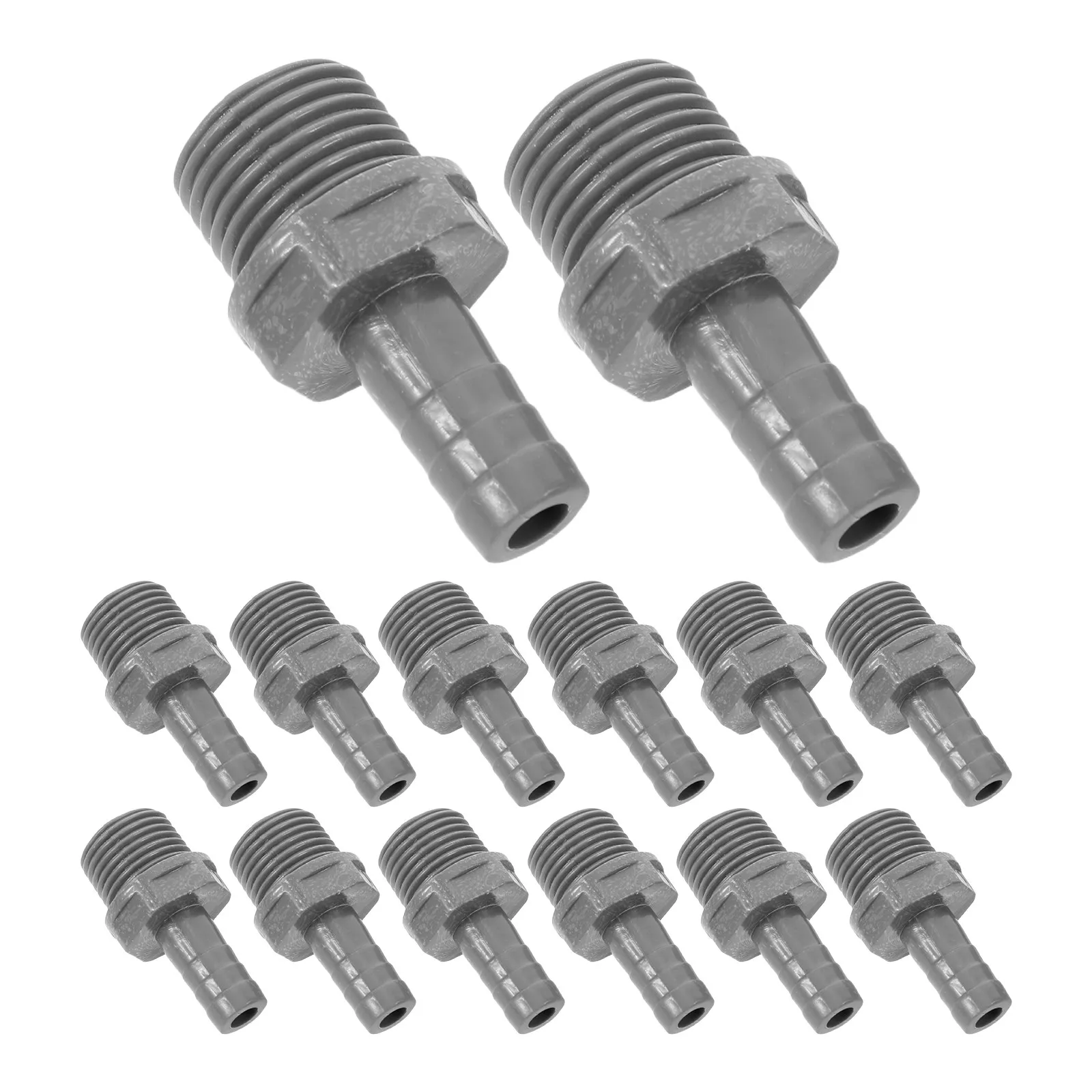 

100 шт. пластиковых быстросъемных соединителей для аквариумных шлангов, фитинги для аквариумных трубок, адаптеры для насосов, аксессуары для шлангов, серые