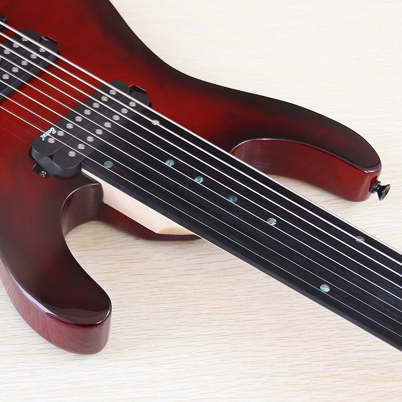 8-String Fretless Electric Guitar 39 Inch High Gloss