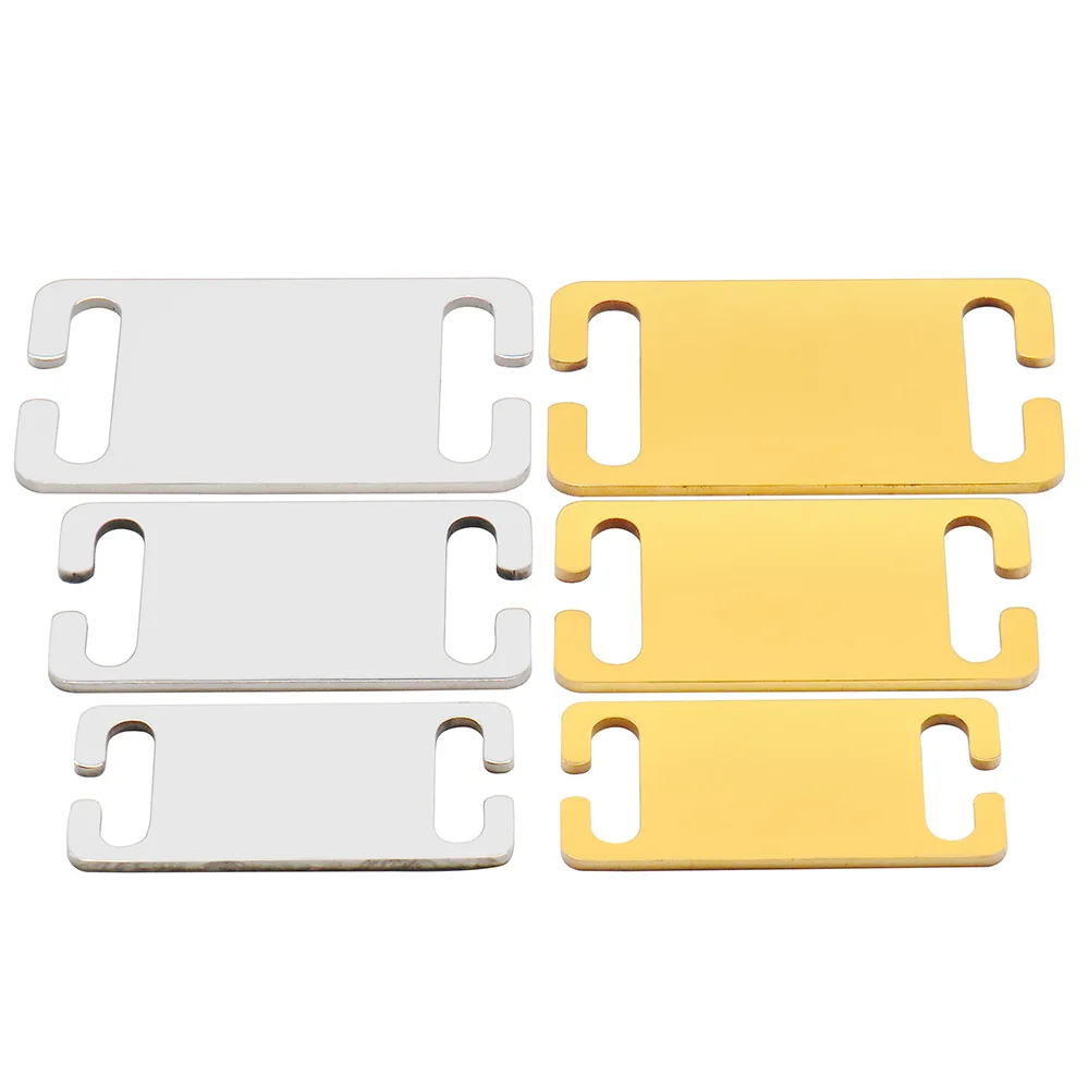 20Pcs Personalized Pet Dog ID Tag Square Plate Mirror Stainless Steel Ornament Customized Engraving Metal Anti-lost Nameplate Co