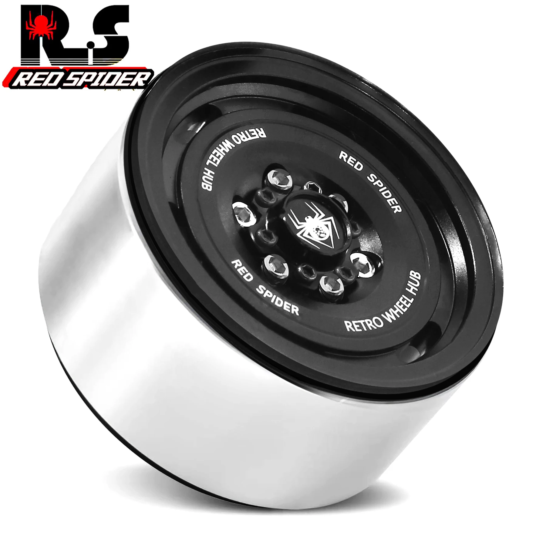 RS RC Metallo 1.9 "Beadlock Cerchione Set di Pneumatici per 1/10 RC Crawler Auto Axial SCX10 Wraith RR10 Capra Traxxas TRX4 YK4082 YK4083