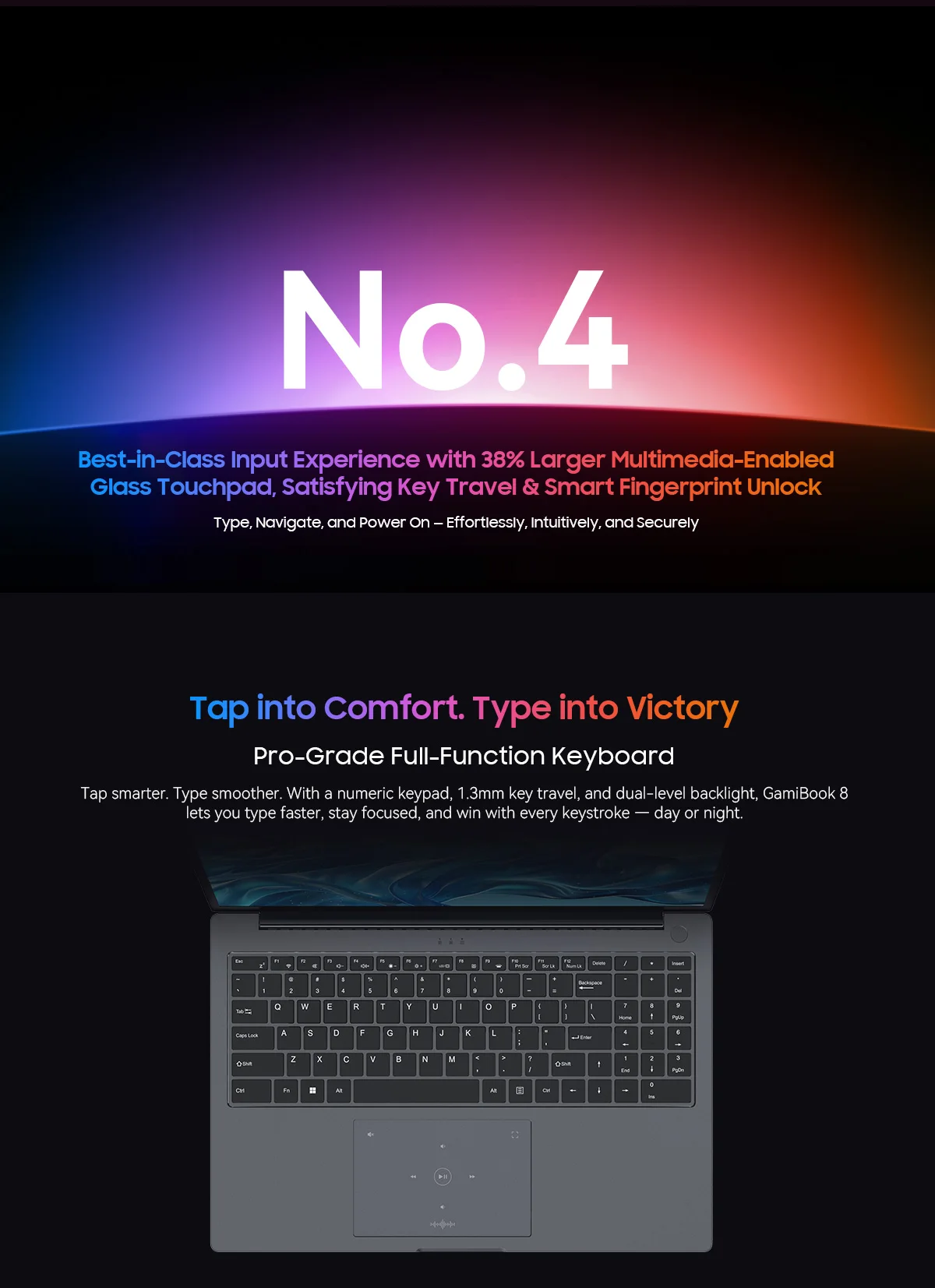Blackview GamiBook 8 AMD R7 7735HS 16" 5000MAH Laptop 16GB+512GB / 32GB+1TB Windows 11Pro BT5.2 Wifi 6 Backlit Keyboad