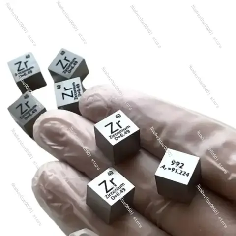 고순도 99.2 순수 지르코늄, 지르코늄, 각인 원소, 10mm 큐브