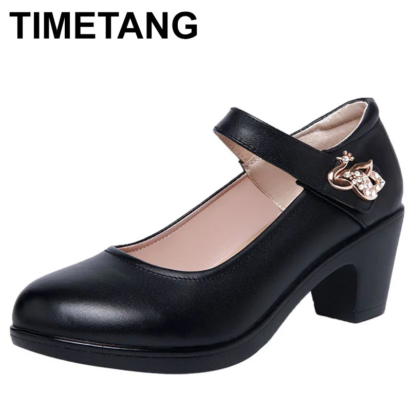 

New Solid Color Pumps Women High Heel Shoes Female FashionFemale high-heeled leather shoes Sexy Round head Heel Wedding Shoes