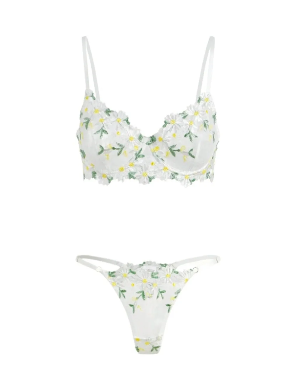 

Французское кружевное белье с цветочной вышивкой, прозрачное, эротическое, соблазнительное, женское нижнее белье, комплект сексуального белья.