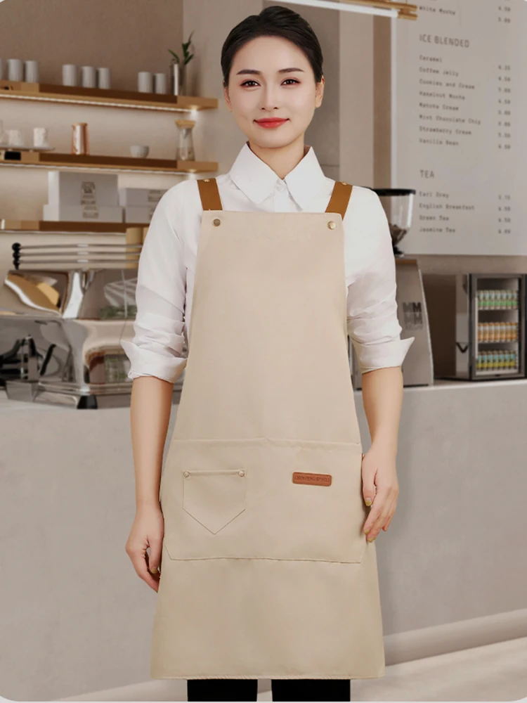 2pcs catering aprons Waterproof Antifouling Home Cleaning Kitchen Cooking Work Clothes Barber Apron Leisure Gardening Baking