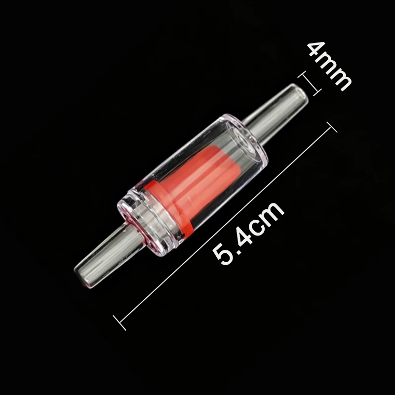 Rückschlagventil, transparent, Aquariumzubehör, Zubehör für Fischbecken-Luftpumpen, Anti-Rückfluss, Anti-Siphon, CO2-System, geeignet für 4-mm-Schlauch – Detail 6