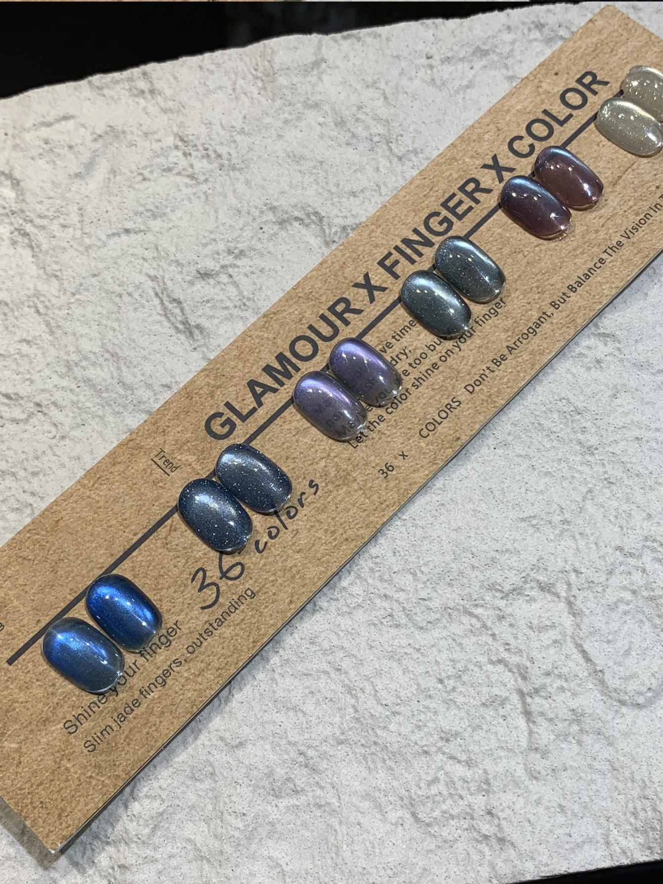 6 Pieces 15ML Blue Series Cat Eye Nail Polish Set Semi-Permanent Manicure Soak-Off UV LED Nail Art Salon DIY Nail Art Salon Gel