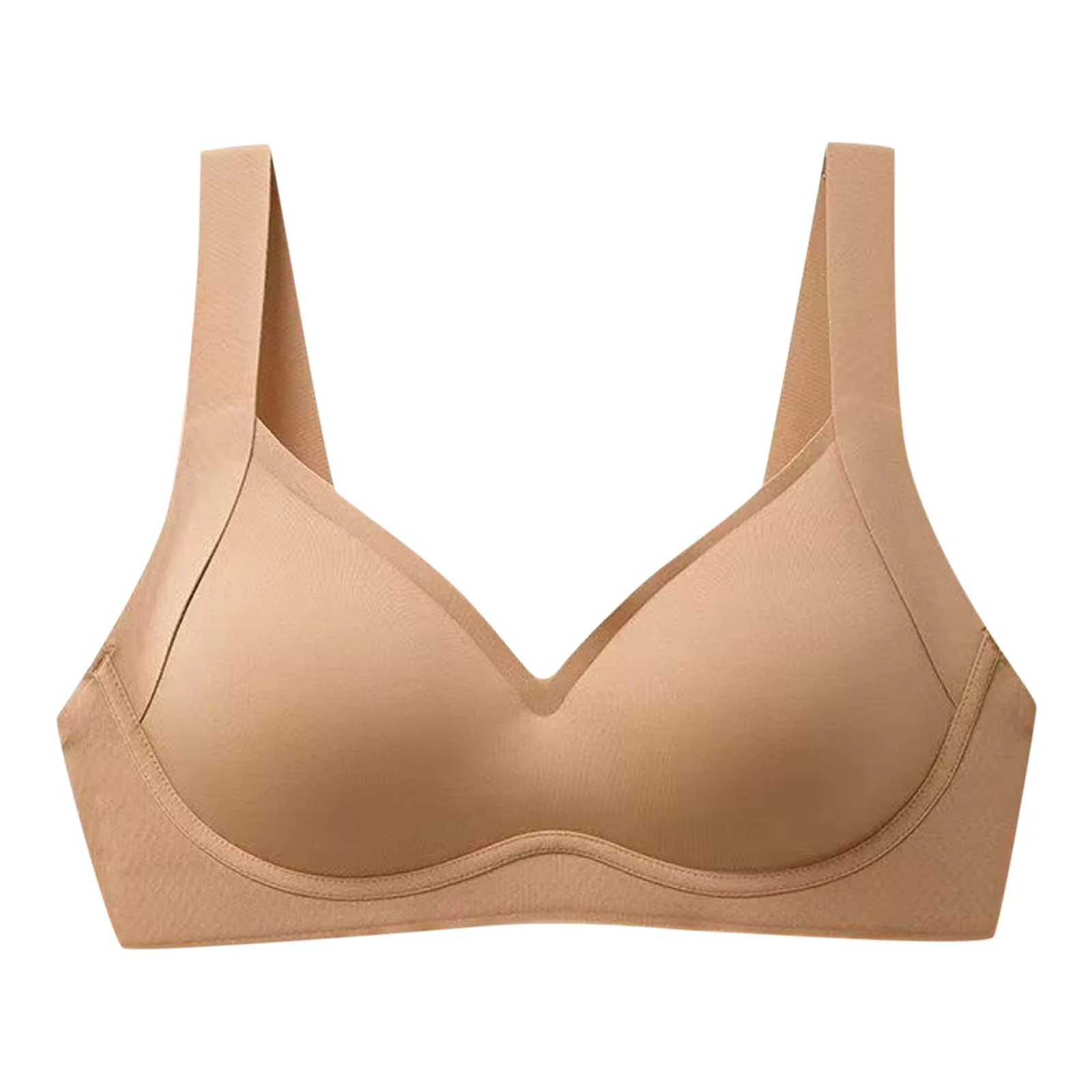 Soft Support Strips Skin-friendly Underwear Comfortable Close-Fitting No Steel Ring Gathered Up Beautiful Back Latex Cup Bra