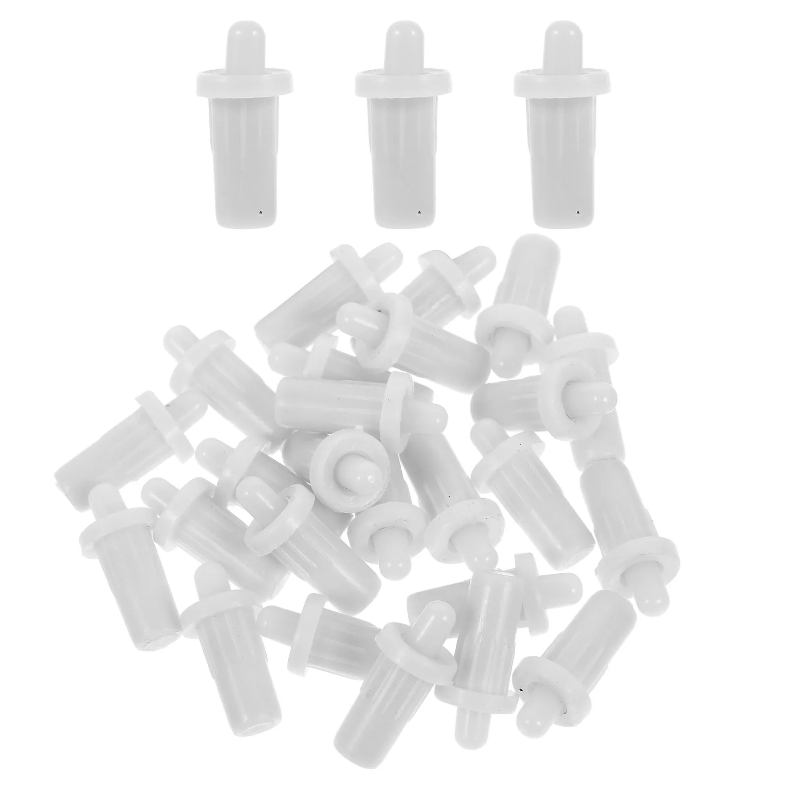 

28Pcs White Spring Loaded Cabinet Door Buffer Damper Pins Telescopic Slow Closing Repair Kit for Kitchen Furniture Louver