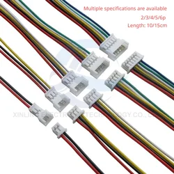 10Pairs JST 1.25 Male Female Wire Connector Pitch 1.25mm 2P 3P 4P 5P 6P JST Plug Jack Terminal Cable Connector Length 10/15CM