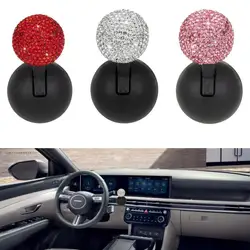Car Push To Start Button Rocker Decorative One-Button Start Rhinestone Ball-bar Rocker Joystick Car interior styling Accessories