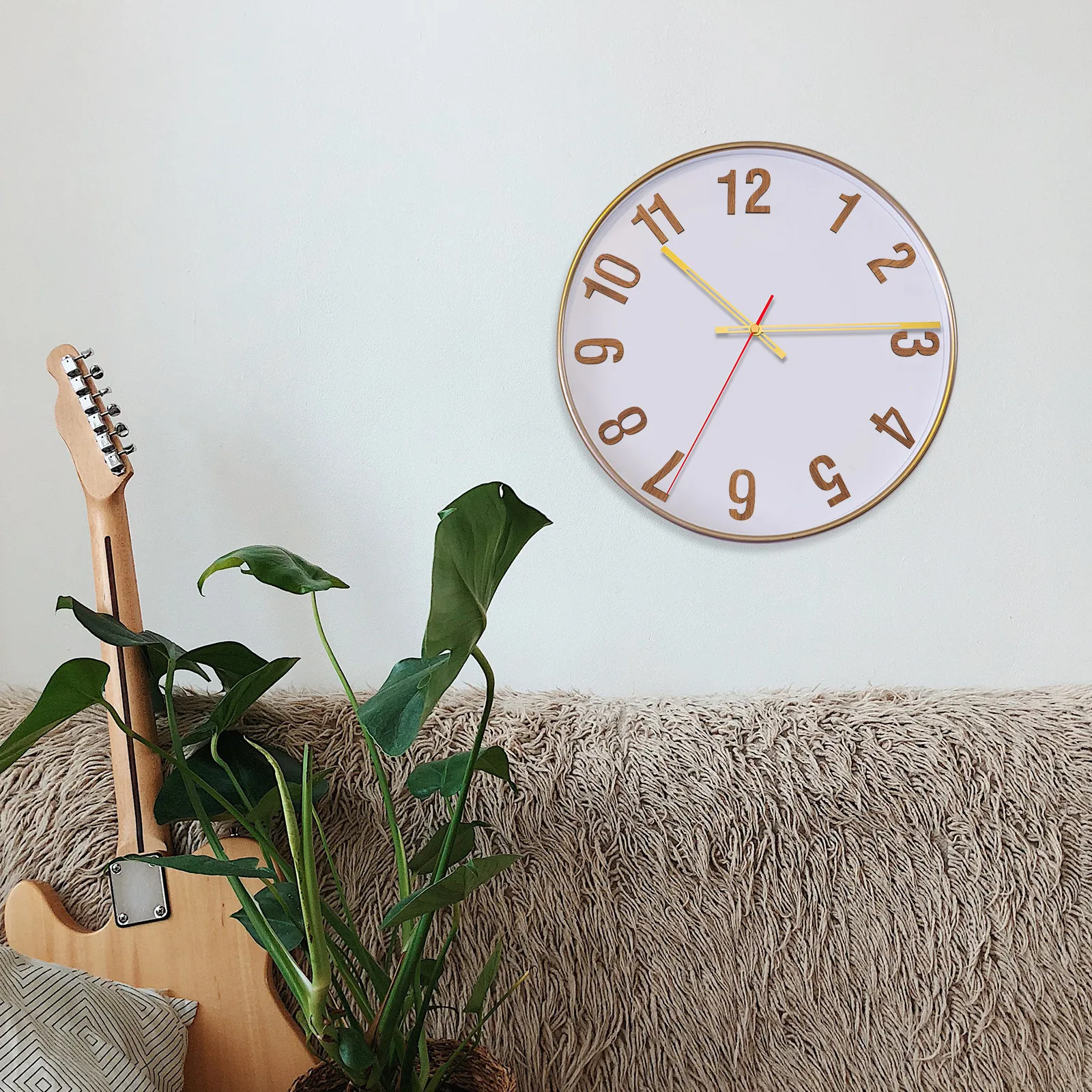 1Set Clock Movement Mute Wall Clock Mechanism DIY Repair Kit Silent Motor Replacement for Rimless