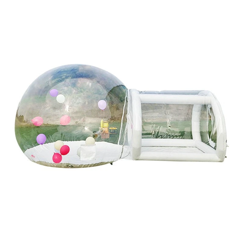 

Inflatable bubble house with balloon party transparent camping tent outdoor