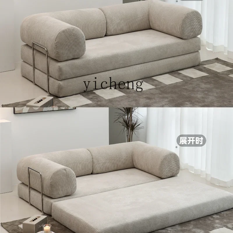 ZF Home Sofa Bed Fabric Living Room Small Apartment Retro Sofa Removable and Washable Module Sofa