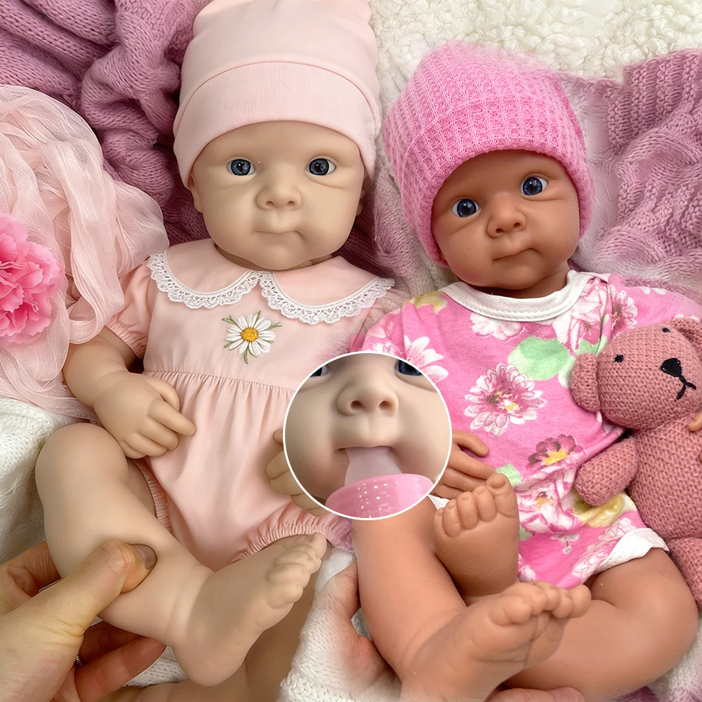

20Inch Soft Open Mouth Bettie Lifelike Silicone Reborn Baby Girl Handmade Emotional Support for Alzheimer's Anti-Stress Toy