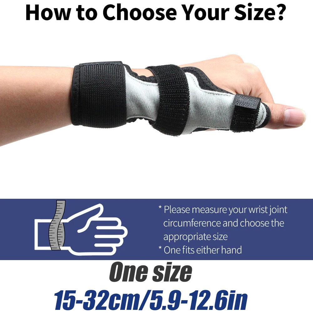 1pc Thumb Immobilizer Brace for Arthritis, Tendonitis, Carpal Tunnel, Sprains & Strains - Adjustable Thumb Spica Splint