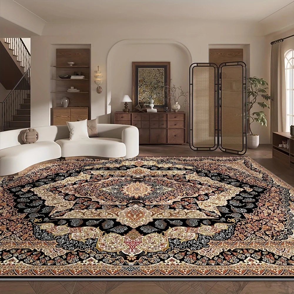 Soft and Luxurious Bedroom Rug Available in Multiple Sizes, Simple and Elegant Entryway Rug. Velvet Rug - Durable,, and Machine-washable, Suitable for Living Room, Bedroom, and Foyer