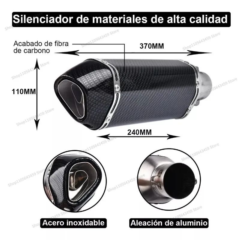 For many popular motorcycle modified sports car Huanglong 600 hexagonal exhaust pipe