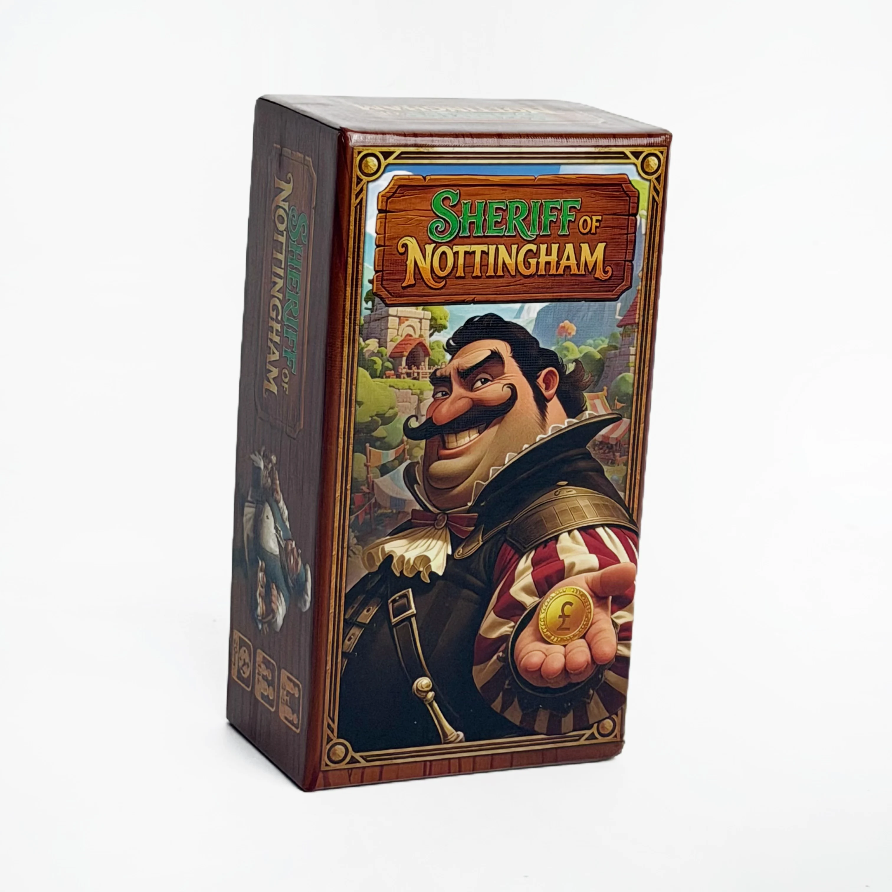 Board Game Sheriff of Nottingham, Stylish Design Fun Play, Relaxed Pace Bright Patterns, Birthday Gift