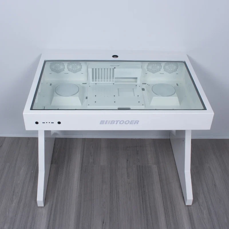 Computer chassis integrated table high-end desktop fully transparent large chassis cool sci-fi water-cooled e-sports table