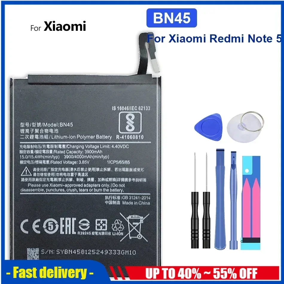 

BM46 BM47 BN30 BN40 BN41 BN43 BN44 BN45 BN48 Battery For Xiaomi Redmi Note 3 3S 3X 4 4A 5 6 7 7A Plus 8 8A 8T 9 9A 9C 9S Pro