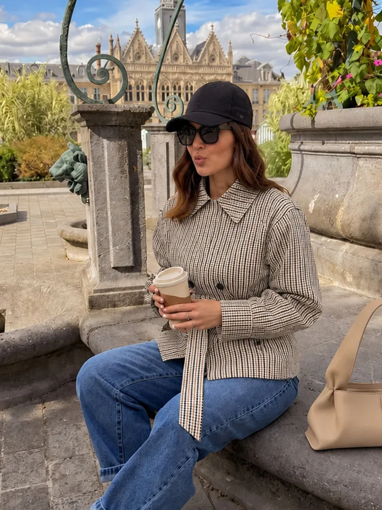 HH Elegant Chic Luxurious Warm Coat Women Spring Autumn Graceful Long Sleeve Relaxed Fit Gorgeous Party Stylish Fashion Jacket