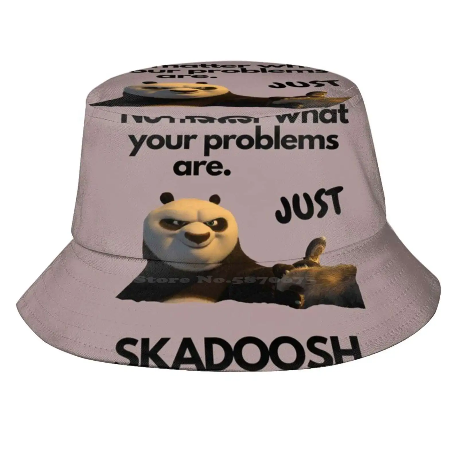 Skadoosh Sun Cap Fisherman Hat Bucket Hats Skadoosh Problem Solution Sad Happy Cartoon Charactor Funny Animal Chill Up Break