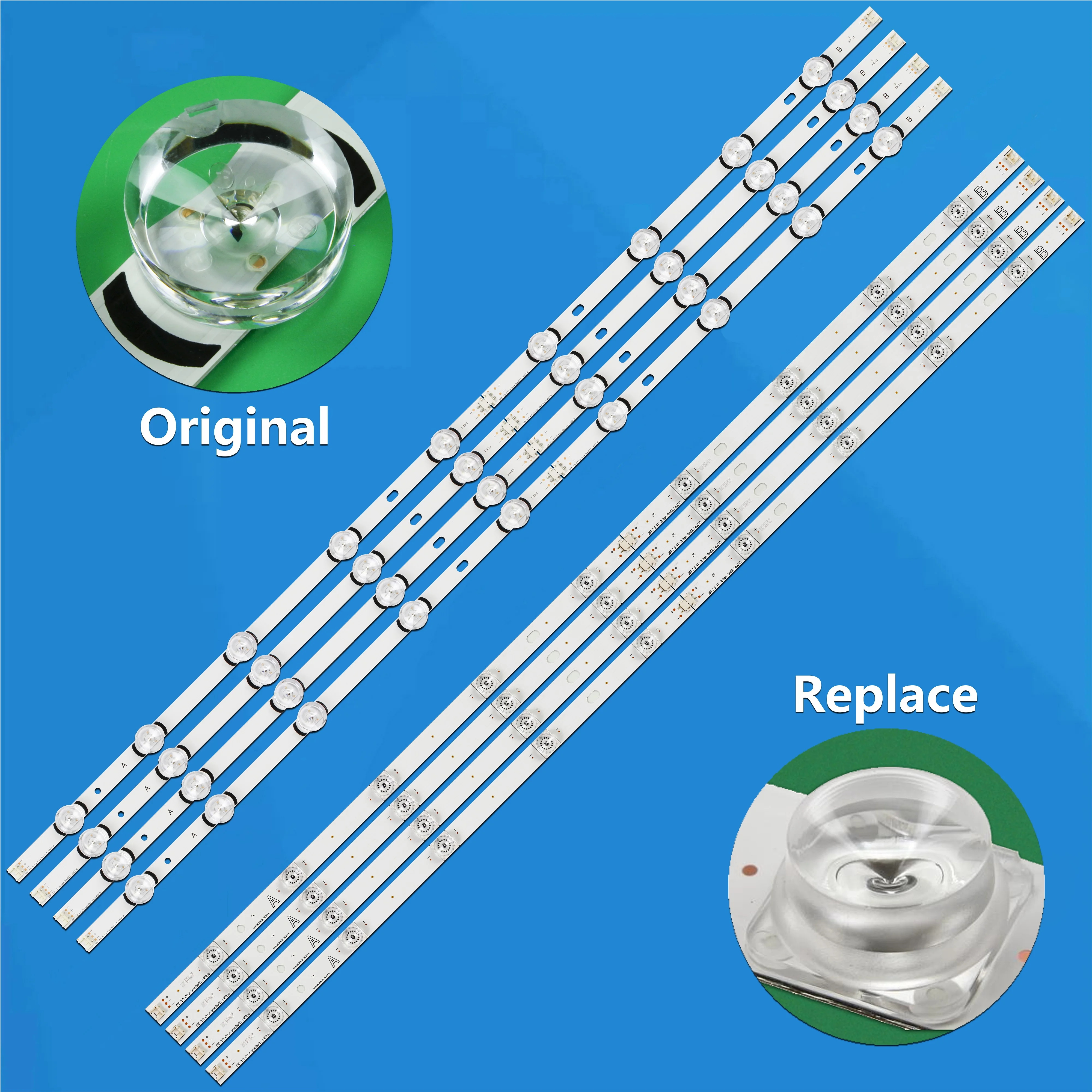 Tira de lámpara de retroiluminación LED 9 leds para innotek DRT 3,0 47 "47LB580B-ZM 47LB572V-ZP 47LB572U-ZP 47LB570V-ZK 47LB570V-ZJ 47LX320C