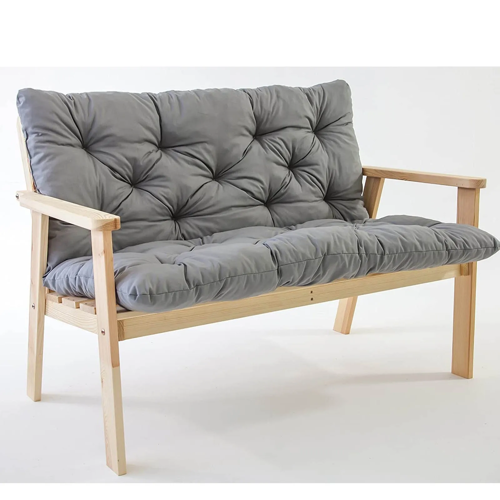 Long Cushion Thickening Garden Chair Cushion Solid Color Home Seat Mat Floor Cushion 120x100x8cm Bench Cushion Customizable