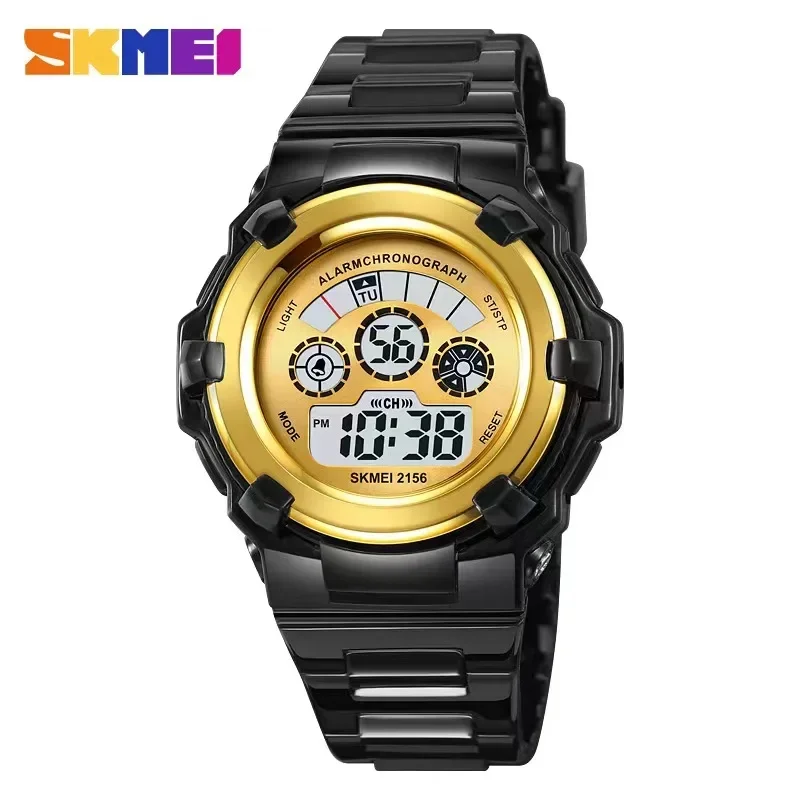 

SKMEI Back Light Countdown Digital Watch Womens 5Bar Waterproof Ladies Shockproof Wristwatches Date Female reloj mujer 2156