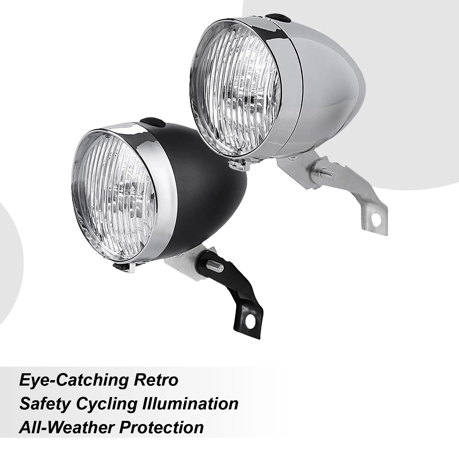 

Передняя фара для велосипеда, велосипедный фонарь, ретро яркий 3-светодиодный налобный фонарь, водонепроницаемый для ночной езды, для мальчиков, женщин, детей, девочек, скутеров