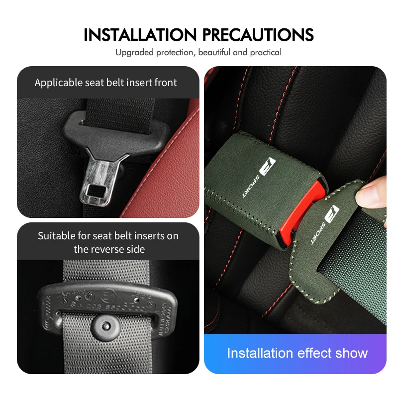 Car Seat Belt Base Buckle Protector Cover Auto Accessories For Lexus CT200h F Sport ES LS IS GS LC RC GC RX UX NX LX GX