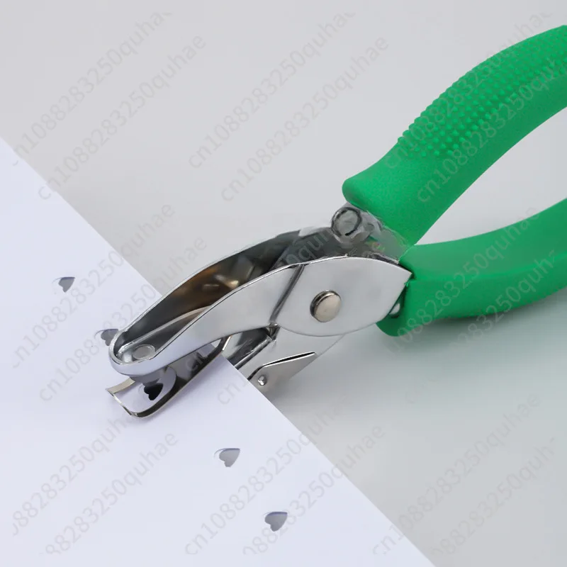 Manual hole punch, round hole labor-saving glue-coated single hole punch, punching pliers