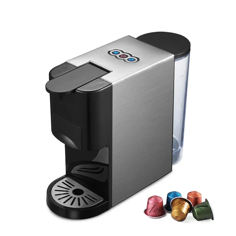 H3A Coffee Machine 4in1 Multiple capsul Espresso Dolce Milk Nespresso ESE Pod Powder Coffee Maker Stainless Metal Outook