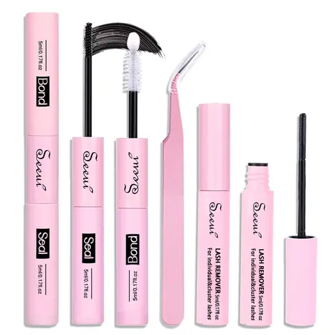 SEEUI DIY Eyelash Extension Bond & Seal Strong Hold Gentle Comfortable Lash Adhesive for All Day Wear For Use 2 in 1
