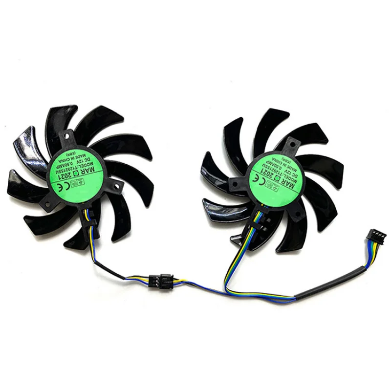 Graphics Card Cooling Fans for POWERCOLOR RX7600 8GB Fighter Graphics Card