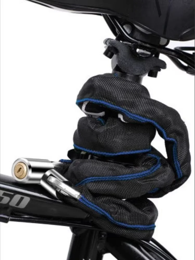 AliExpress LISM Heavy duty bicycle chain lock portable road mountain bike safety lock bicycle motorcycle scooter lock anti-rust bicycle lock