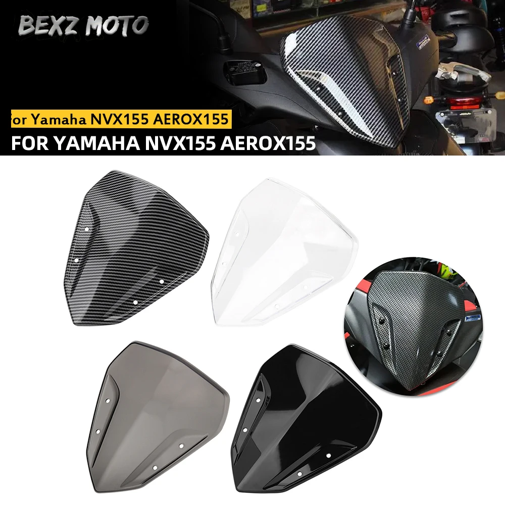 Motorcycle Adjustable Windscreen Wind Deflector Windshield Cover for Yamaha NVX155 AEROX155 Motorcycle Accessories Universal