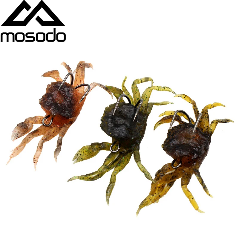 

Mosodo 1pcs Crab Soft Lures Silicone Bait Fishing Lure with Hooks 3D Swimbait 35g Jigging Wobbler pesca Artificial Tackle