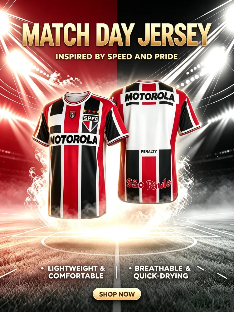 Saison 2000 São Paulo Vintage Trikot Herren Damen Sommer Neu 3D-Druck Sport T-Shirt Atmungsaktiv Schnelltrocknend Familienkleidung