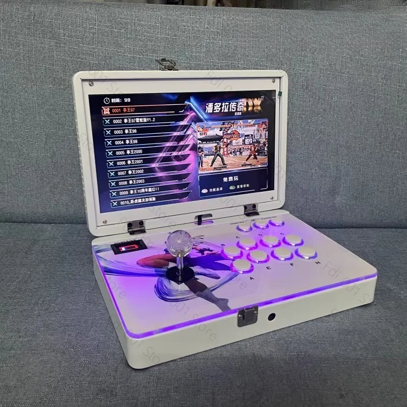 14-Inch Portable Joystick Game Console 2025 New Home Arcade Folding 21-inch Integrated Fighting Machine with Screen