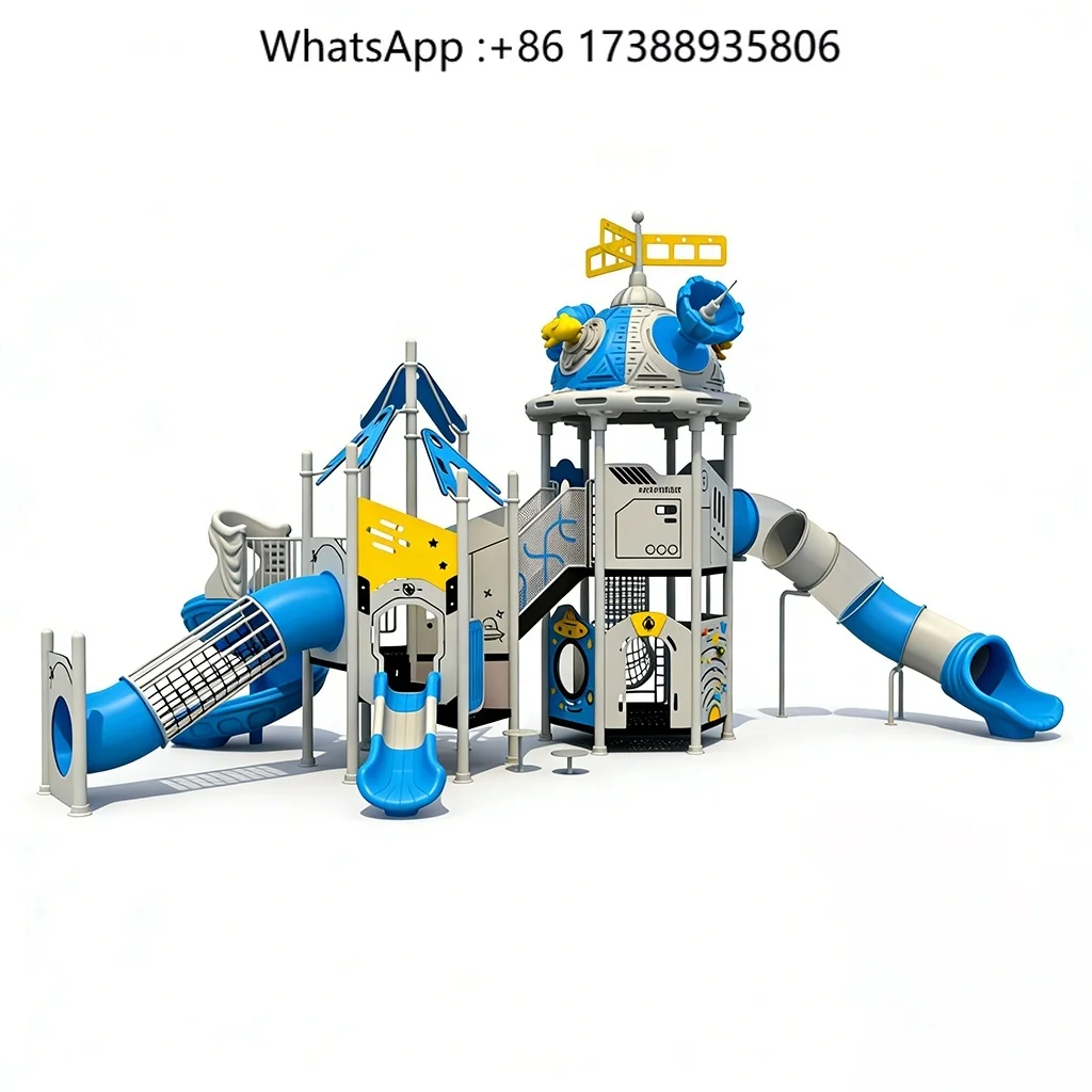Hot Item Commercial Outdoor Playground, Anti-Corrosion CE Certified Play Equipment for Coastal Villa Garden China Factory