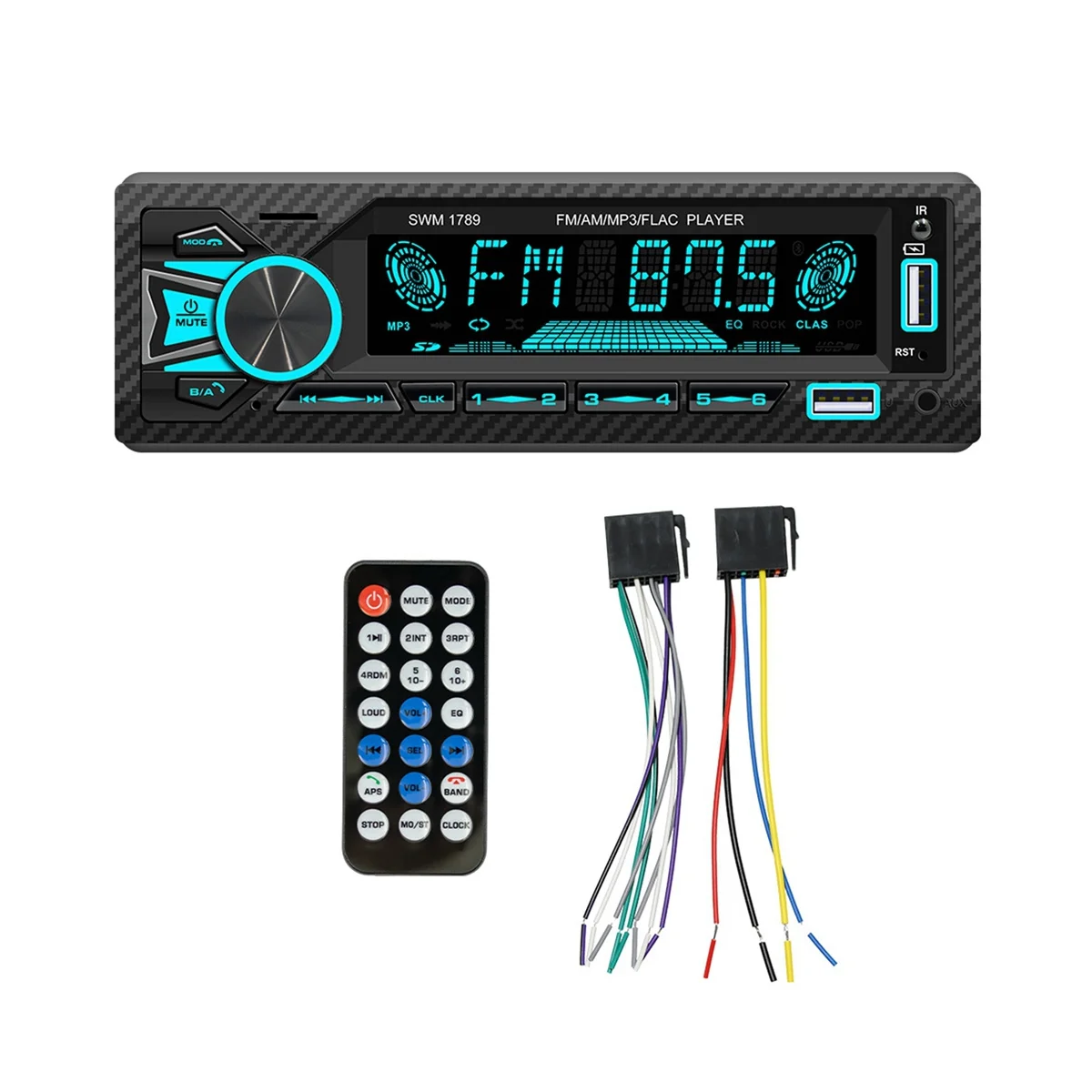 4-Channel 60W Bluetooth Car Radio Car MP3 Player Plug-in U Disk Car Radio with Intelligent Ai Voice Function for Car