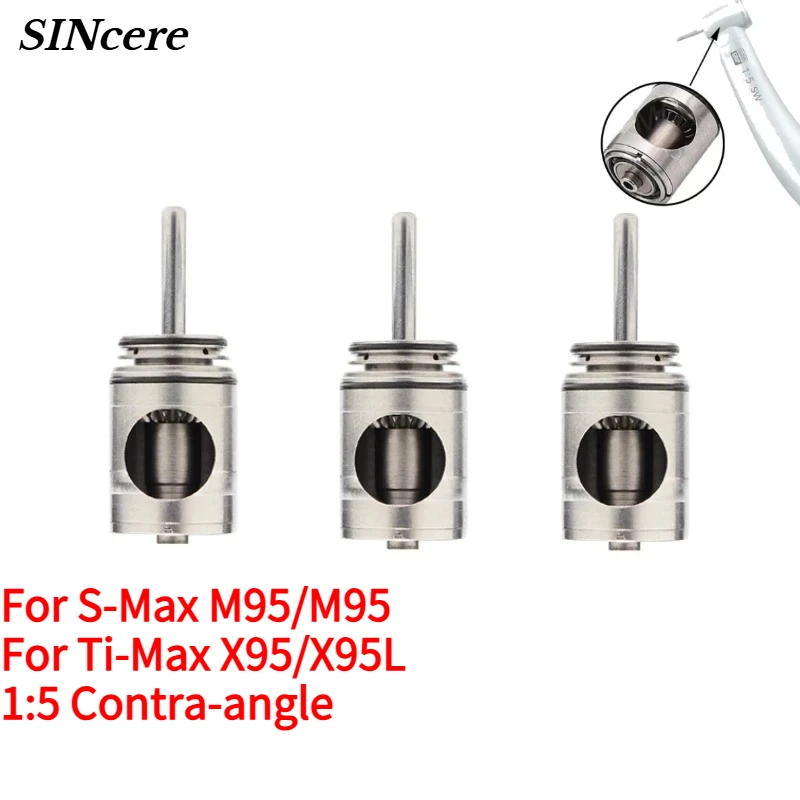 Dental Cartridge Air Rotor for NSK 1:5 Handpiece Ti Max X95L/X95 S-Max M95L/M95 Low Speed Increasing Fiber Contra Angle Handpie