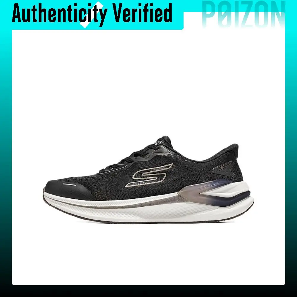 Skechers Super Sense Pro Mesh Cushioning Low-top Running Shoes Men's Black 221144-BLK