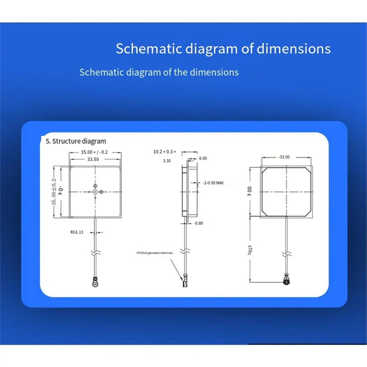 DT90 New GNSS High High Gain Positioning Antenna Built-in GPS Beidou for Navigation 1561.098-1602MHz Connector